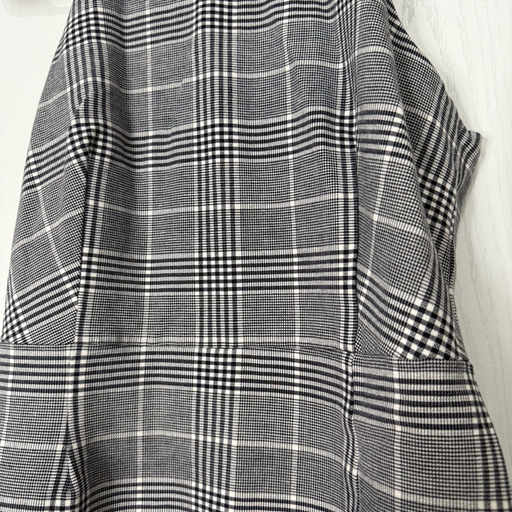 Banana Republic Elegant Gray Plaid Dress (B5) - Picture 3 of 7